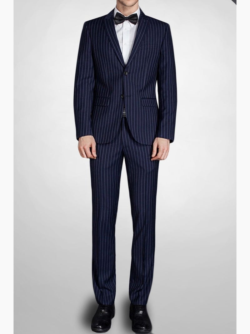 Ensemble costume à rayures Kebello Bleu marine - Kiabi