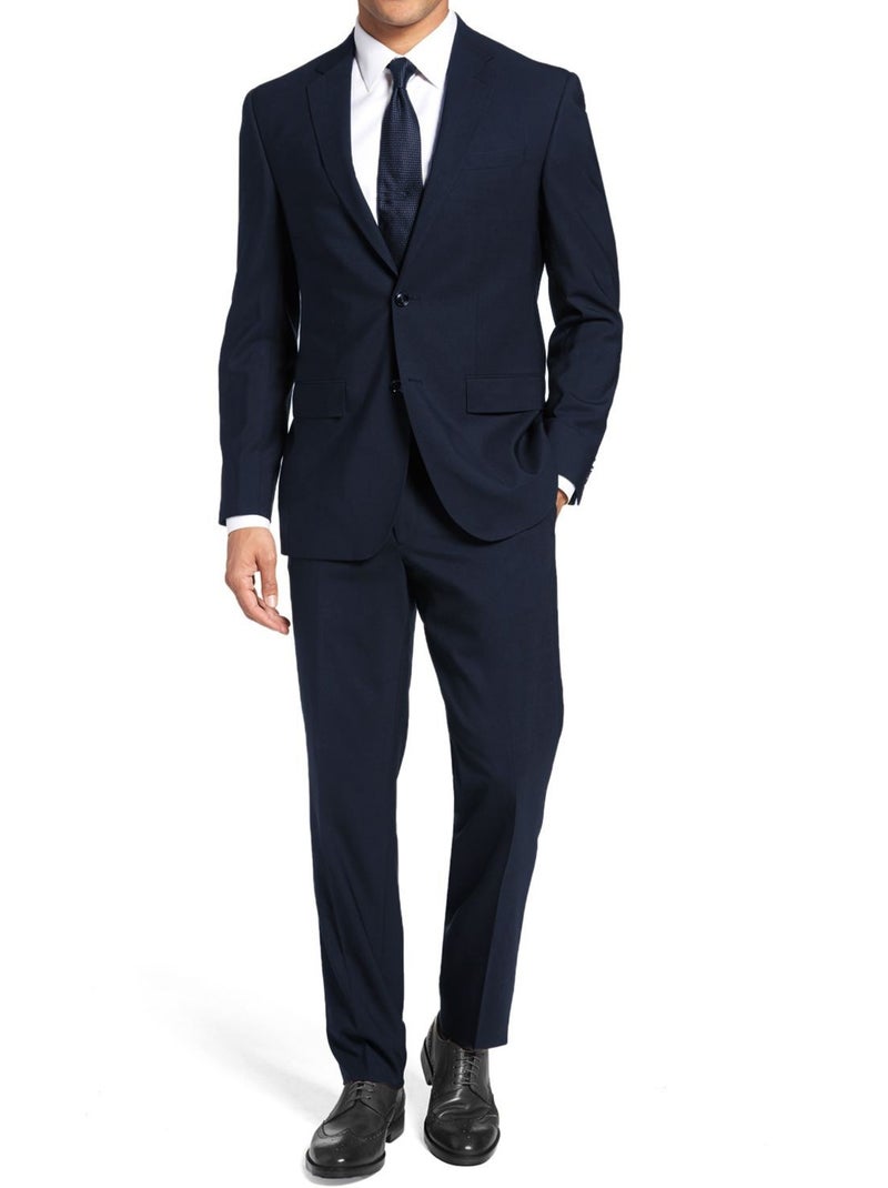 Ensemble costume cintré 2 boutons Kebello Bleu marine - Kiabi