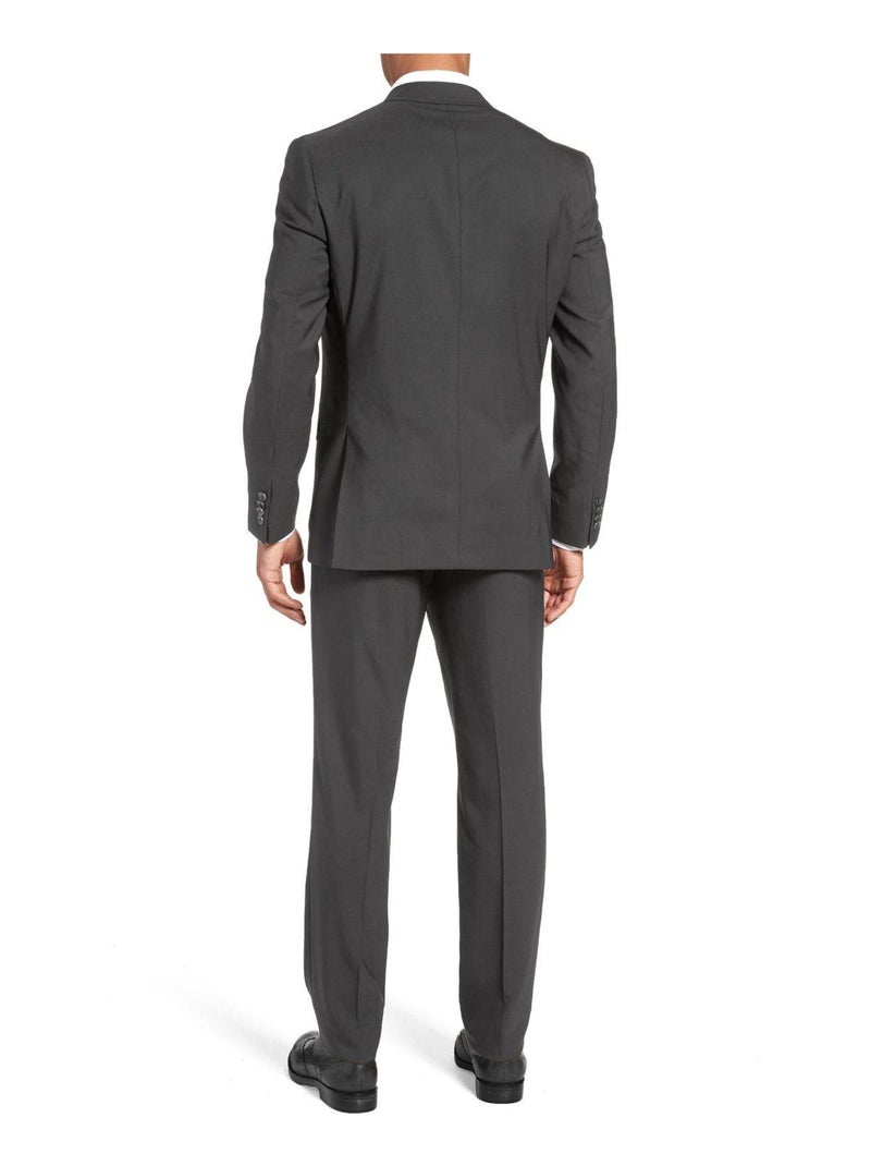 Ensemble costume cintré 2 boutons Kebello gris anthracite - Kiabi