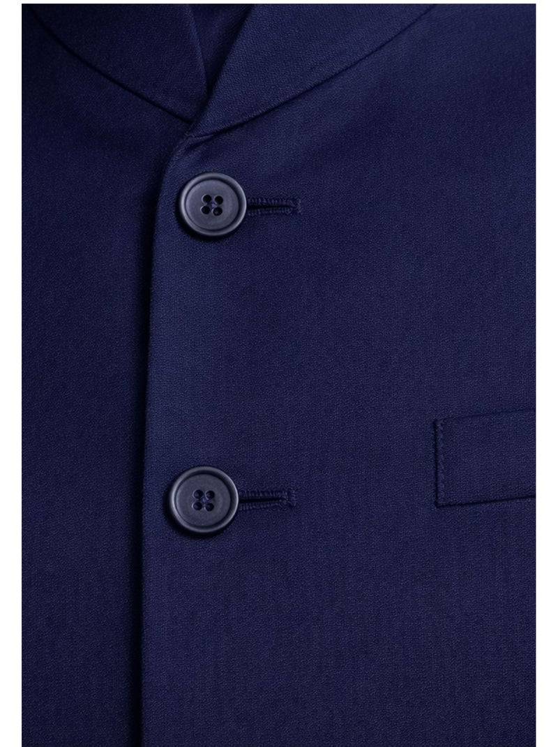 Ensemble costume col mao Kebello Bleu marine - Kiabi