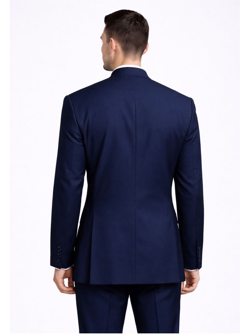 Ensemble costume col mao Kebello Bleu marine - Kiabi