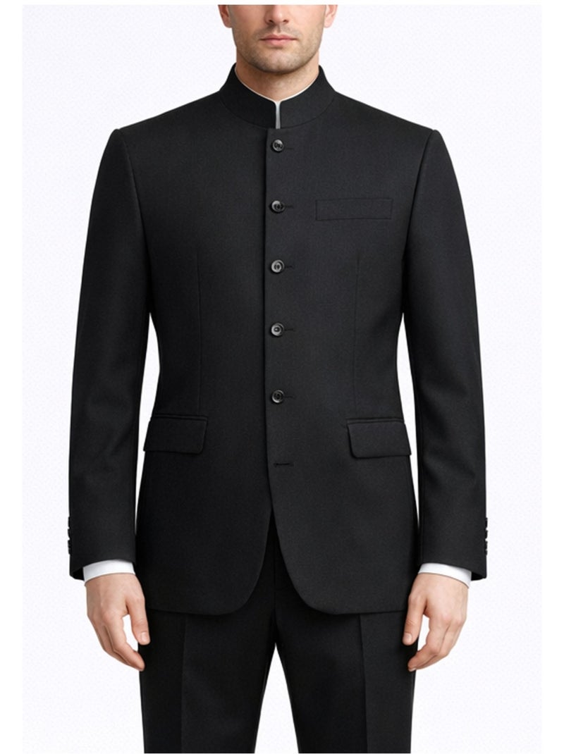 Ensemble costume col mao Kebello Noir Noir - Kiabi