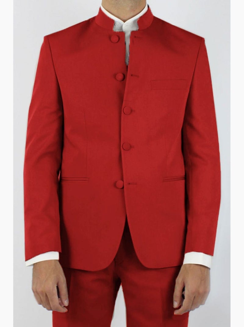Ensemble costume col mao Kebello Rouge - Kiabi