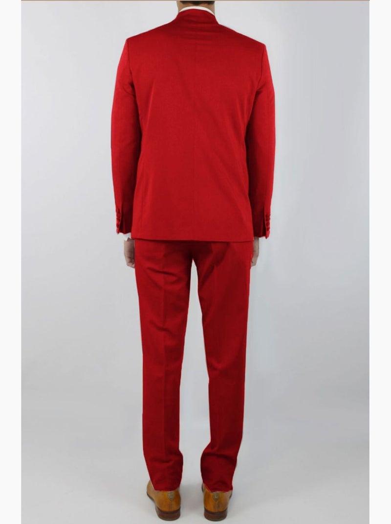 Ensemble costume col mao Kebello Rouge - Kiabi