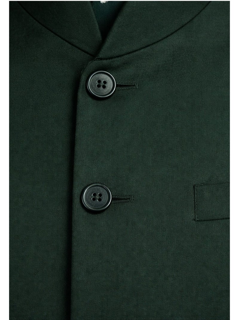 Ensemble costume col mao Kebello Vert - Kiabi