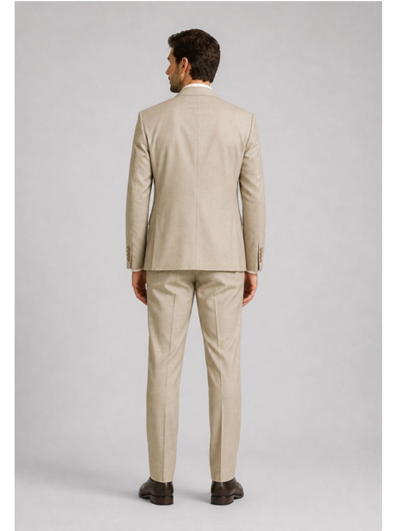 Ensemble costume croisé Kebello Beige - Kiabi