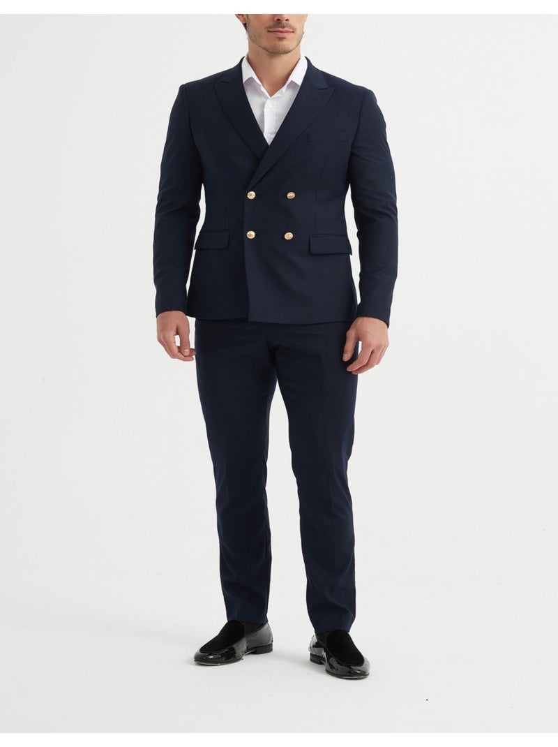 Ensemble costume croisé Kebello Bleu marine - Kiabi