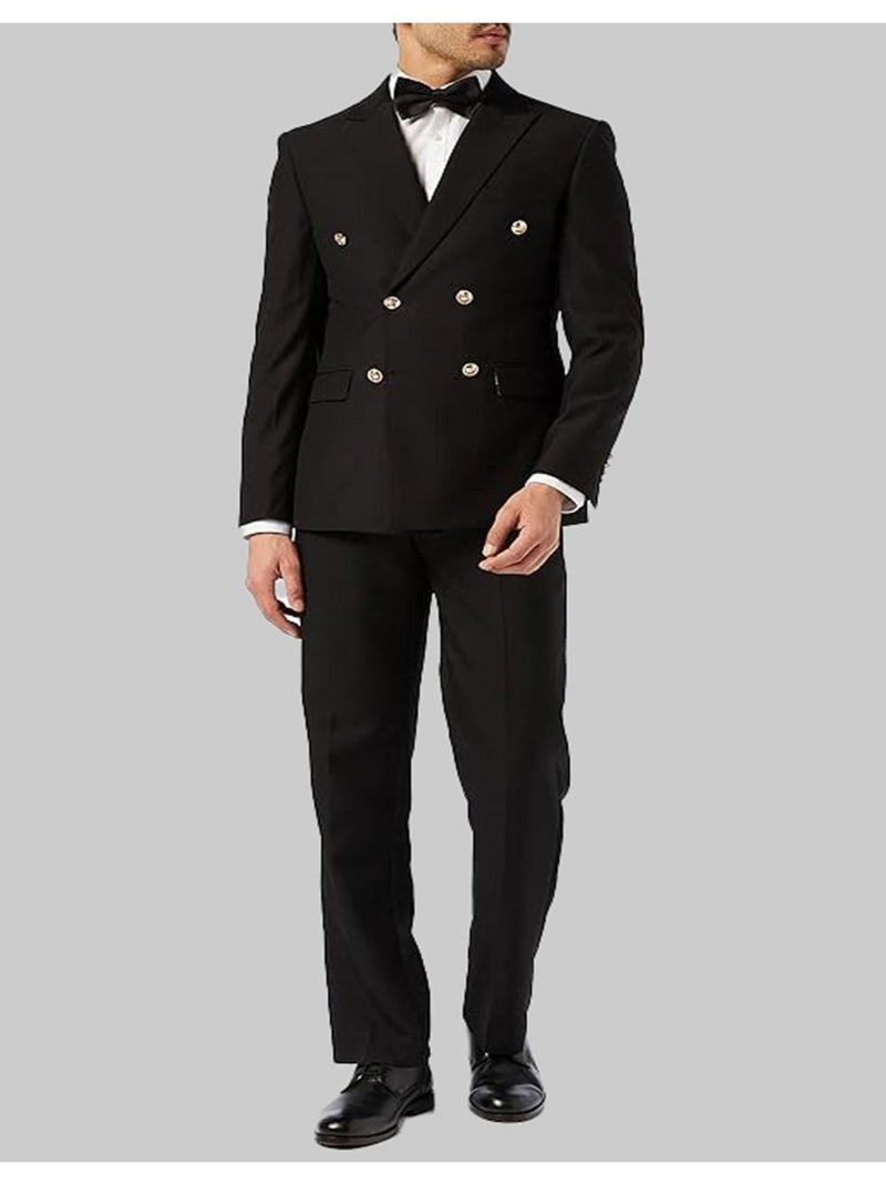 Ensemble costume croisé Kebello Noir Noir - Kiabi