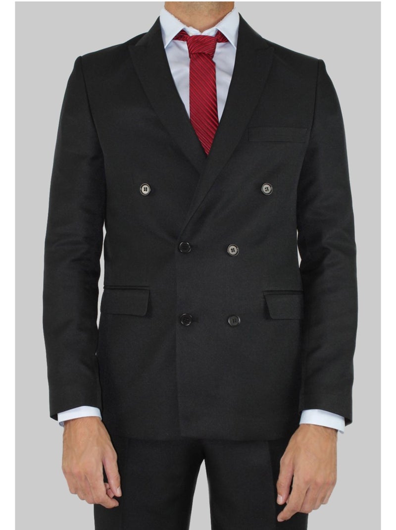 Ensemble costume croisé Kebello Noir Noir - Kiabi