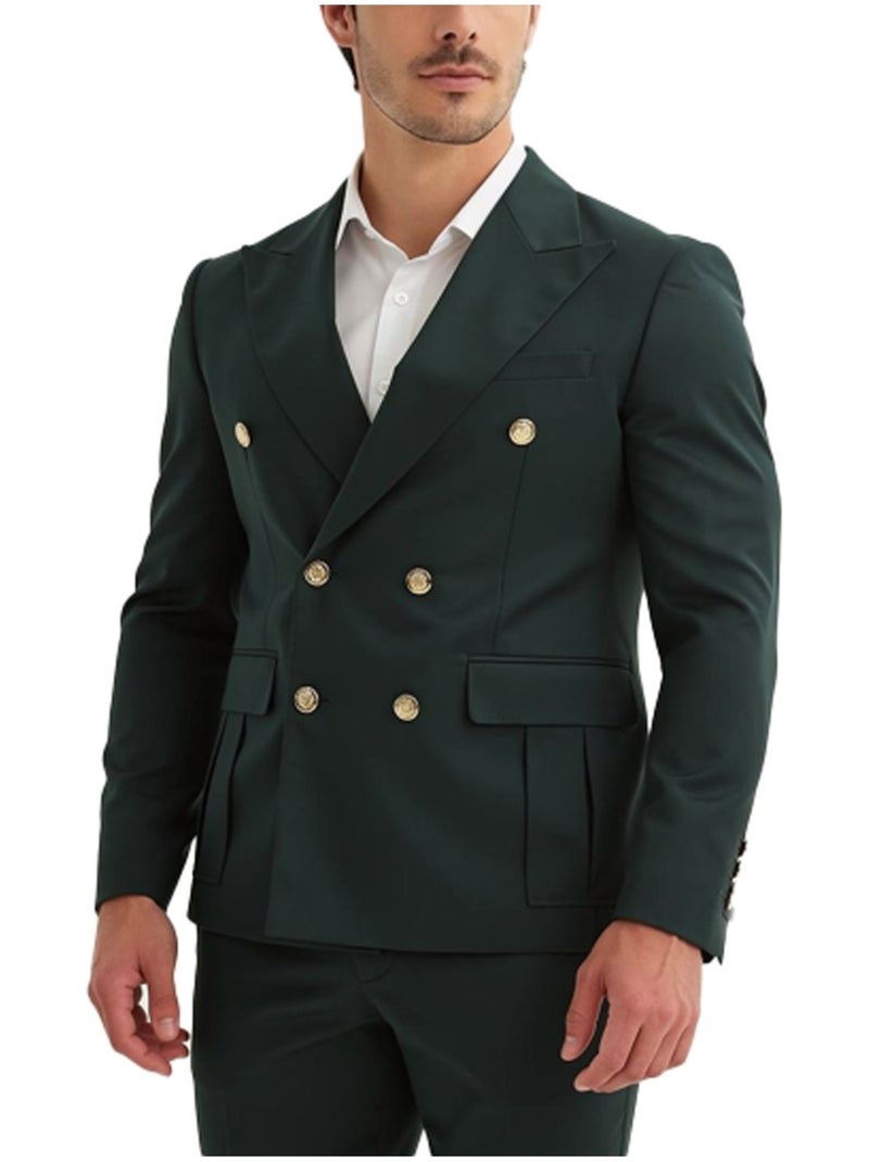 Ensemble costume croisé Kebello Vert - Kiabi