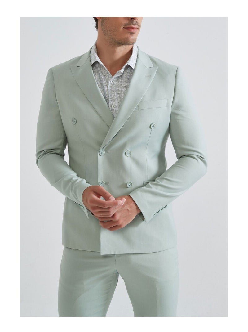 Ensemble costume croisé Kebello Vert - Kiabi