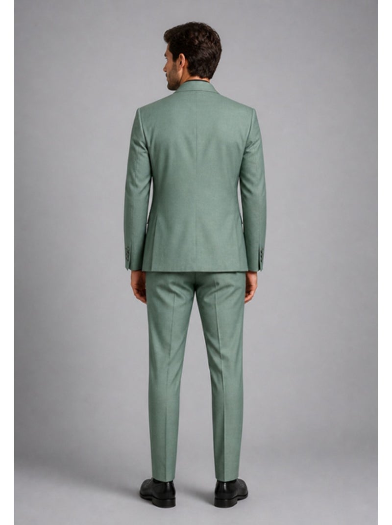 Ensemble costume croisé Kebello Vert - Kiabi