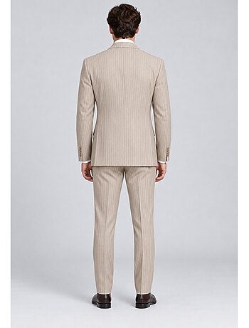 Ensemble costume croisé rayé kebello