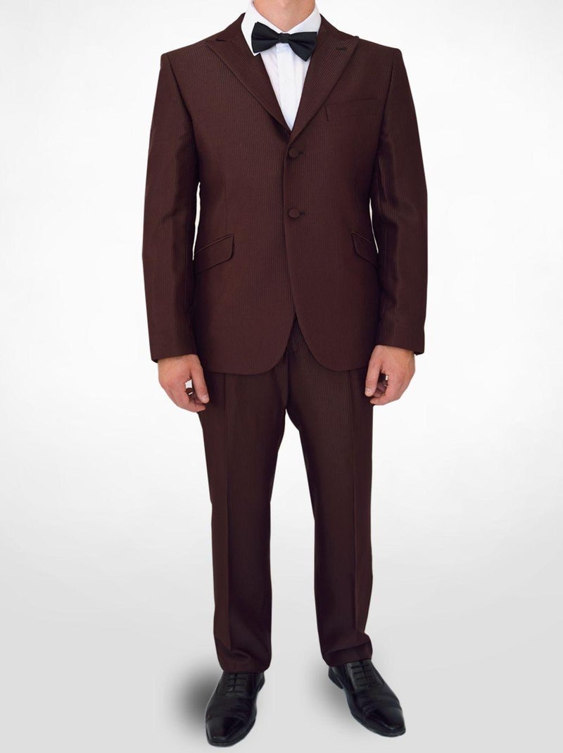 Ensemble costume ton sur ton Lordissimo Bordeaux - Kiabi