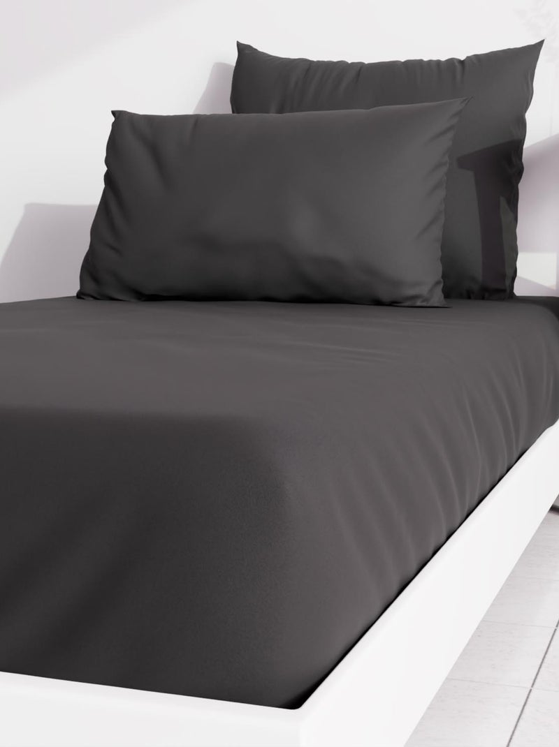 Ensemble couette et parure 5 Pièces BOHEME pour lit en 90x190 cm, par Soleil d'ocre Noir - Kiabi