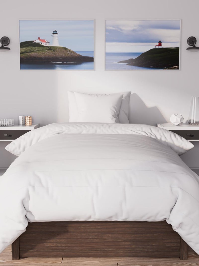 Ensemble couette et parure 5 Pièces BOHEME pour lit en 90x200 cm, par Soleil d'ocre Bleu - Kiabi