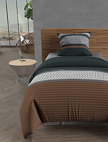 Ensemble couette et parure 5 Pièces THALES pour lit en 90x190 cm, par Soleil d'ocre