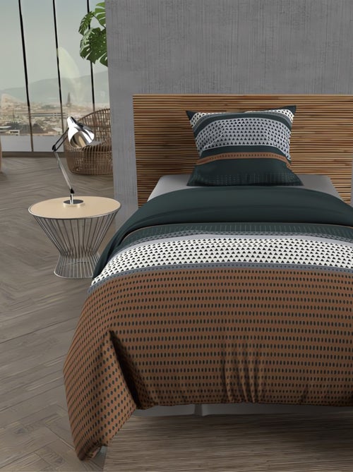 Ensemble couette et parure 5 Pièces THALES pour lit en 90x190 cm, par Soleil d'ocre - Kiabi