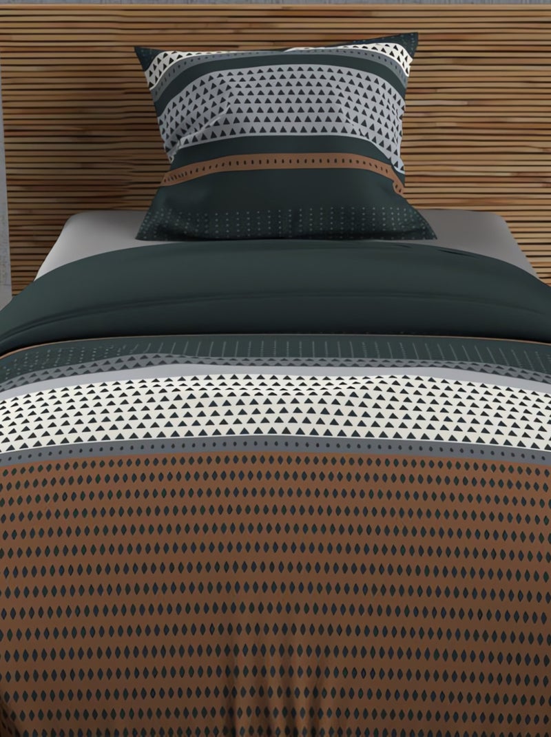 Ensemble couette et parure 5 Pièces THALES pour lit en 90x190 cm, par Soleil d'ocre Rouge - Kiabi