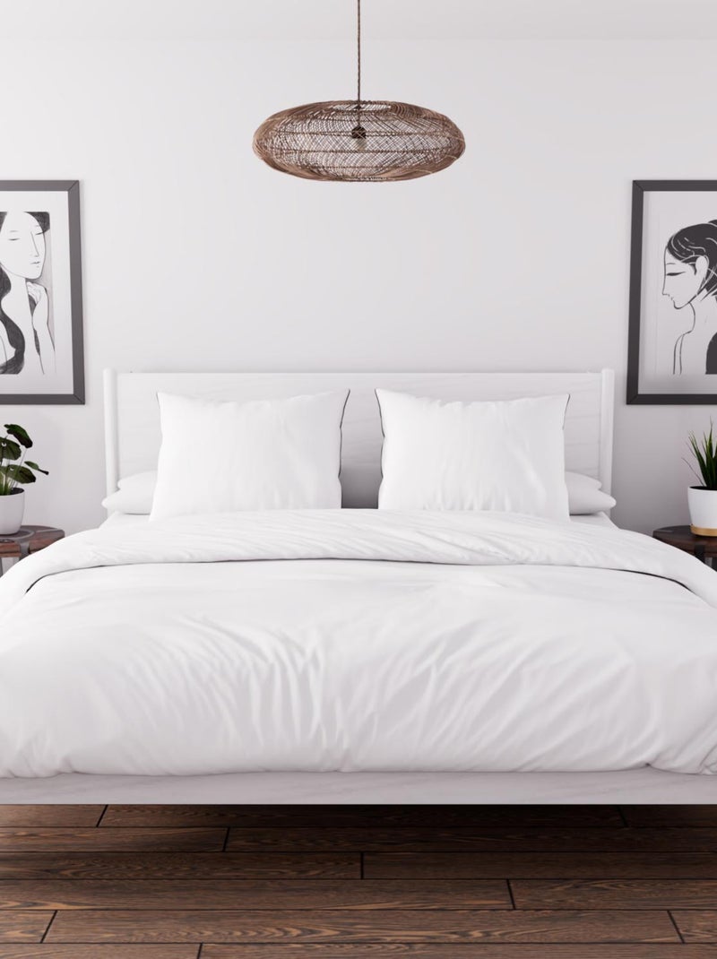 Ensemble couette et parure 7 Pièces BOHEME, par Soleil d'ocre Blanc - Kiabi