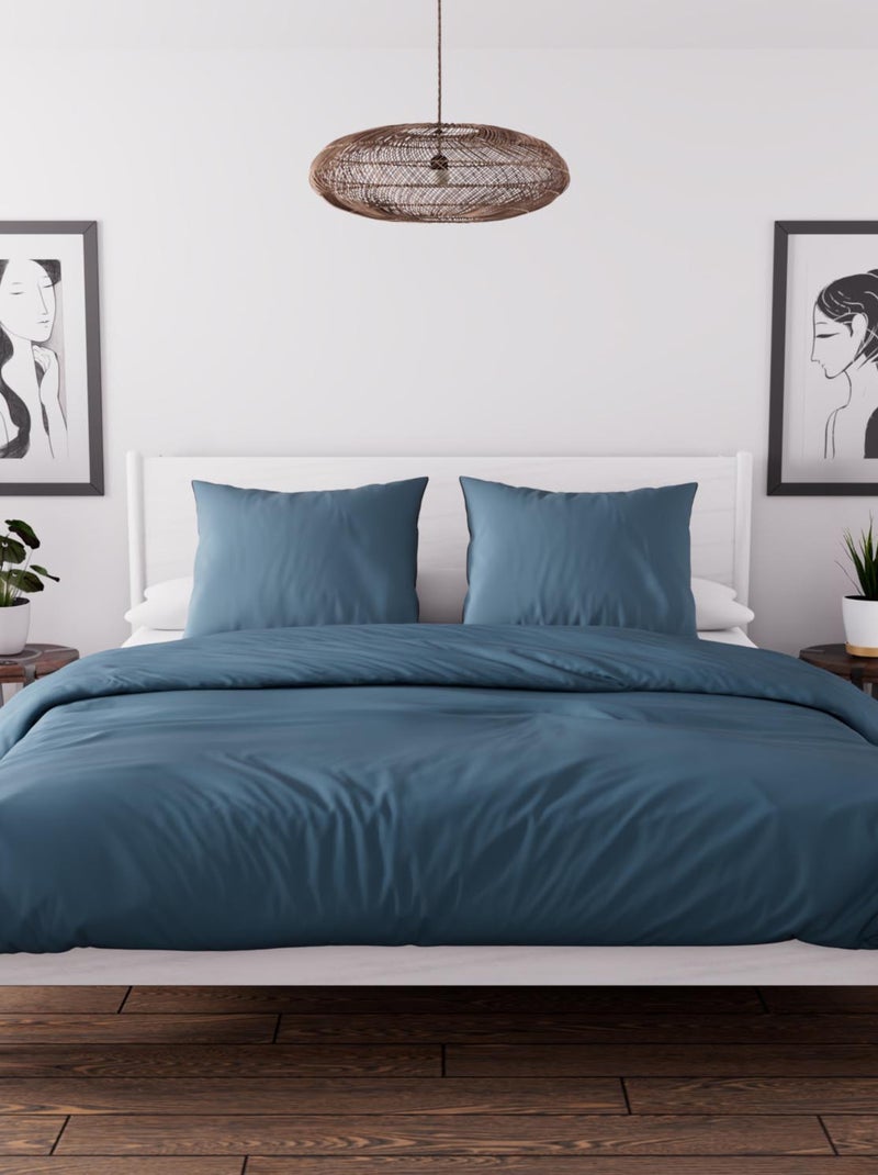 Ensemble couette et parure 7 Pièces BOHEME, par Soleil d'ocre Bleu - Kiabi