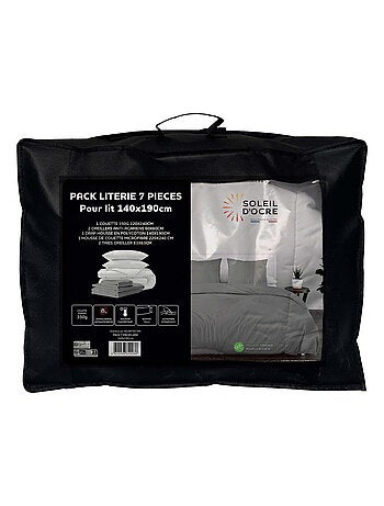 Ensemble couette et parure 7 Pièces BOHEME, par Soleil d'ocre