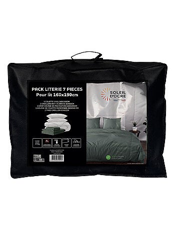 Ensemble couette et parure 7 Pièces BOHEME, par Soleil d'ocre