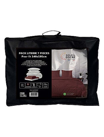 Ensemble couette et parure 7 Pièces BOHEME, par Soleil d'ocre