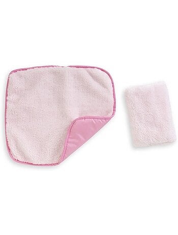 Ensemble Couffin Peluche Rose pour poupon de 36 et 42 cm