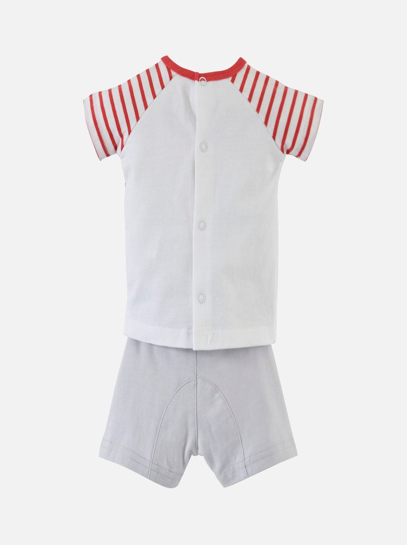 ENSEMBLE COURT BEBE GARCON Gris - Kiabi