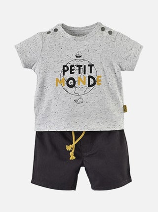 ENSEMBLE COURT GARCON GRIS