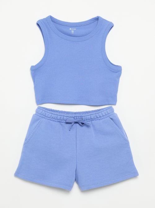 Ensemble court short + débardeur - 2 pièces - Kiabi