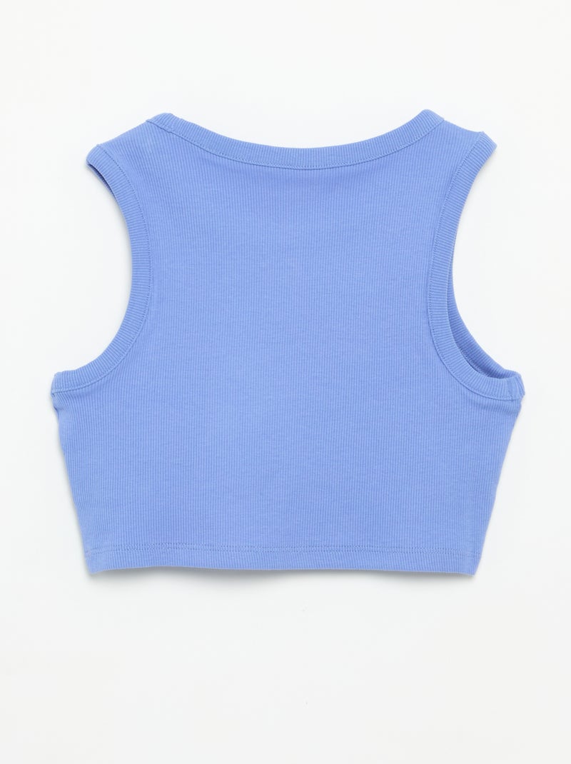 Ensemble court short + débardeur - 2 pièces Bleu - Kiabi