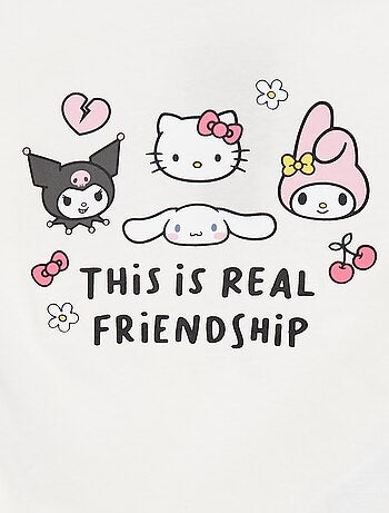 Ensemble court t-shirt + short 'Hello Kitty' - 2 pièces