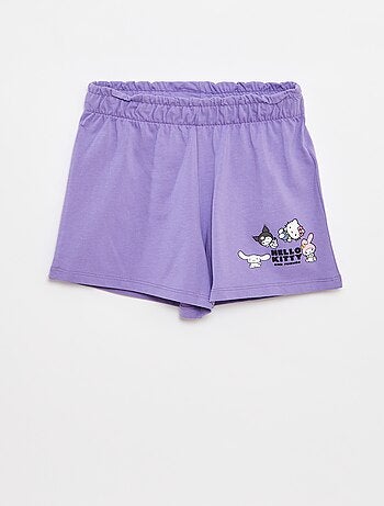 Ensemble court t-shirt + short 'Hello Kitty' - 2 pièces