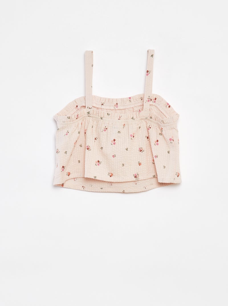 Ensemble court top + short - 2 pièces Blanc - Kiabi