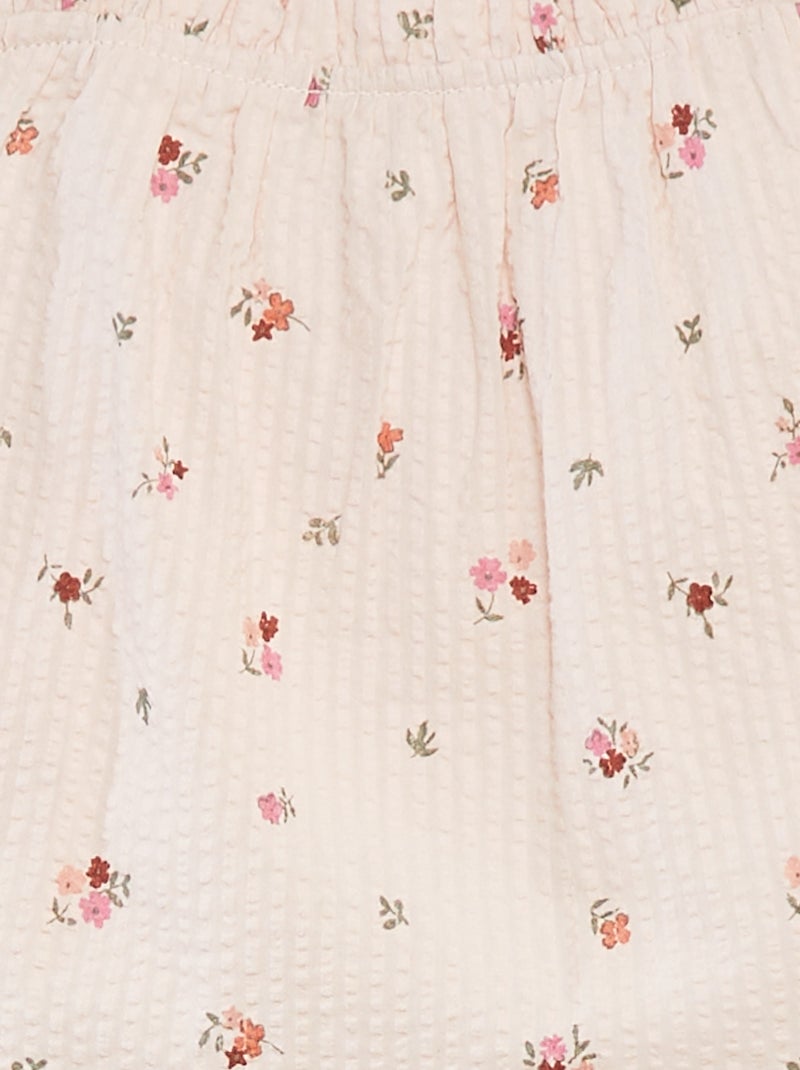 Ensemble court top + short - 2 pièces Blanc - Kiabi