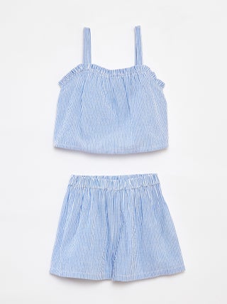 Ensemble court top + short - 2 pièces
