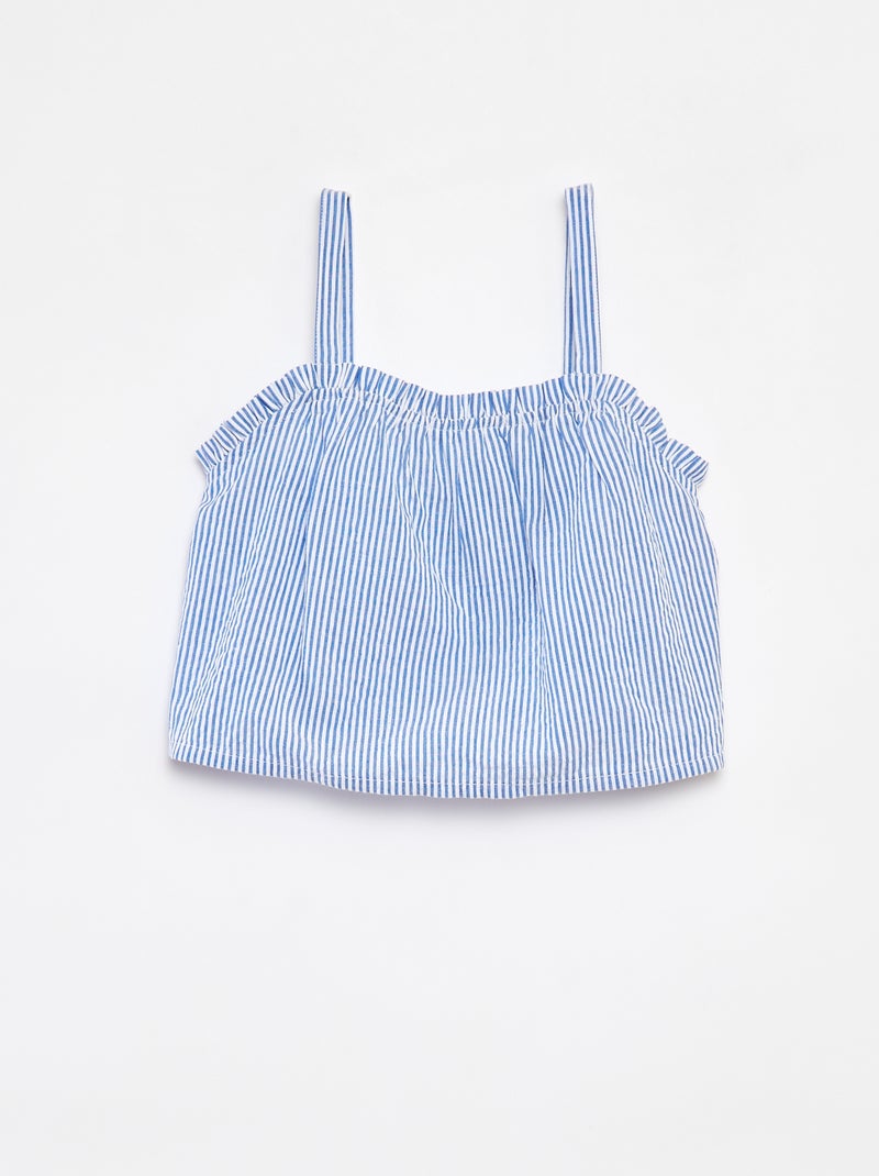 Ensemble court top + short - 2 pièces Bleu - Kiabi