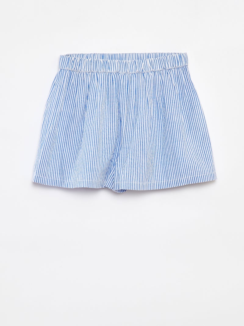 Ensemble court top + short - 2 pièces Bleu - Kiabi