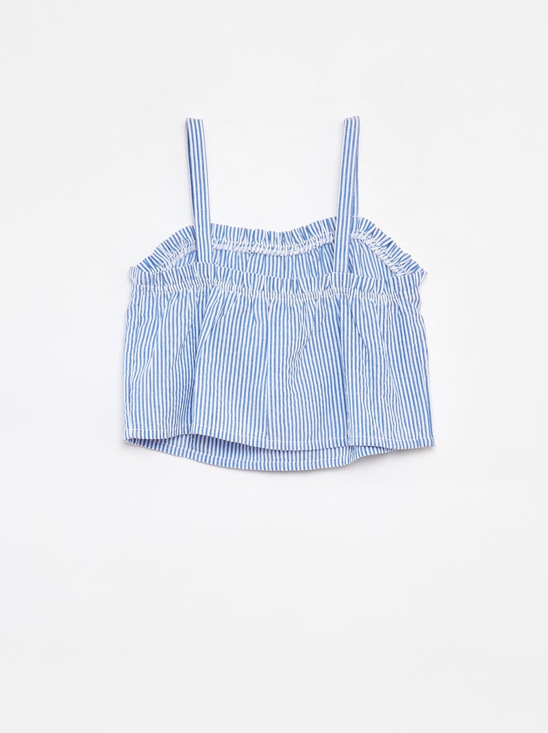 Ensemble court top + short - 2 pièces Bleu - Kiabi