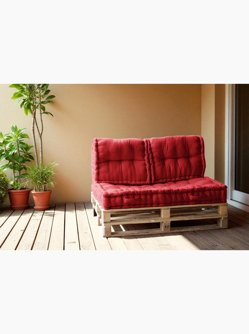 Ensemble Coussin de Palette matelassé Kalas Grège - Kiabi