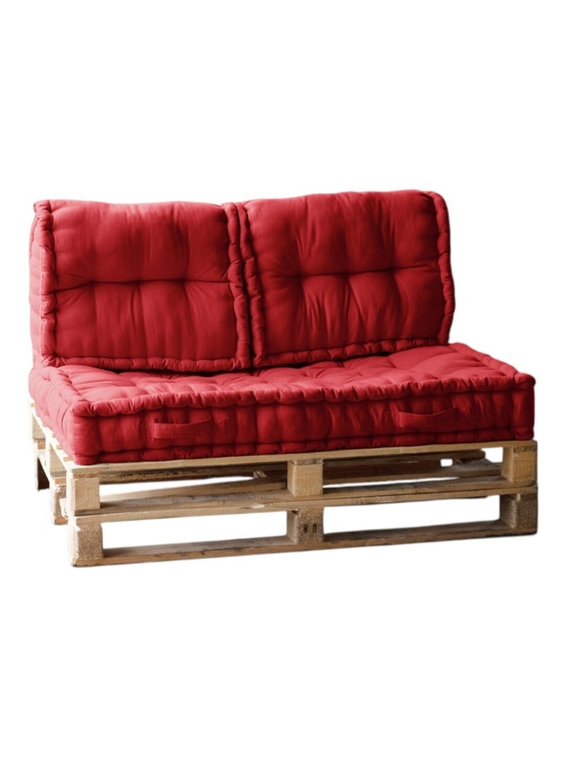 Ensemble Coussin de Palette matelassé Kalas Rouge - Kiabi
