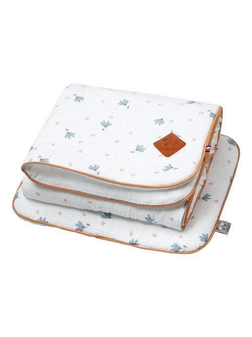 Ensemble coussin et couverture pour berceau et couffin, Bleuet SEVIRA KIDS - Kiabi