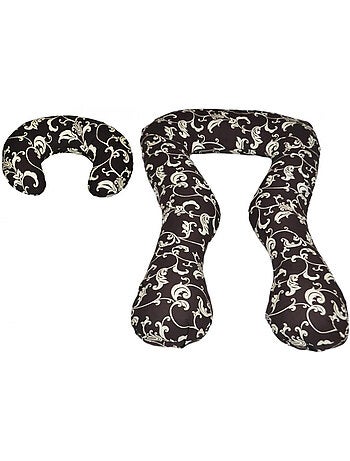 Ensemble coussins d'accouchement pre post natal pour les femmes dessin floral sombre