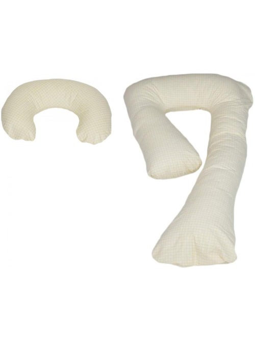 Ensemble coussins pre post natal usages multiples confortable à carreaux - Kiabi