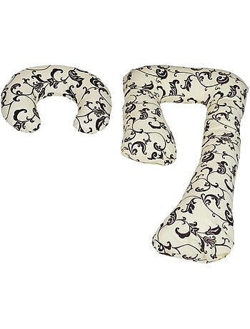 Ensemble coussins pre post natal usages multiples confortable dessin floral clair