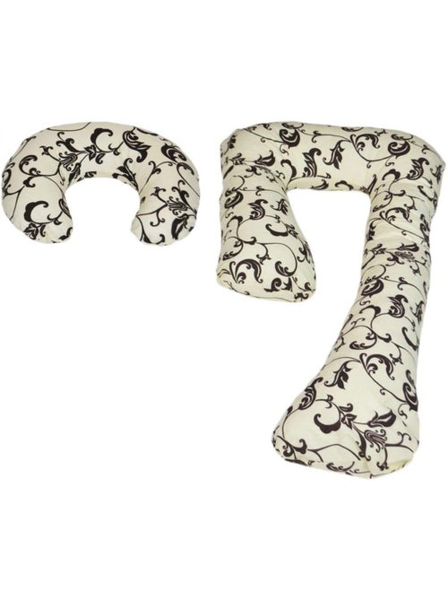 Ensemble coussins pre post natal usages multiples confortable dessin floral clair - Kiabi