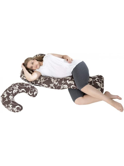 Ensemble coussins pre post natal usages multiples confortable dessin floral sombre - Kiabi