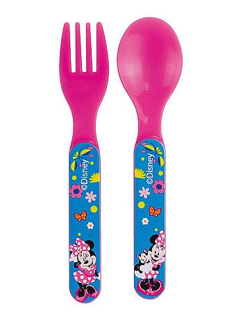 Ensemble Couverts (Fourchette, Cuillère) - Disney Minnie